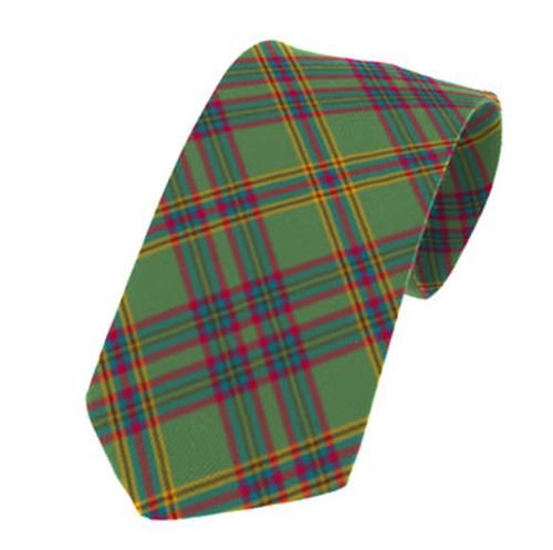 Image 1 of Westmeath County Irish Tartan Straight Lightweight Wool Mens Neck Tie  