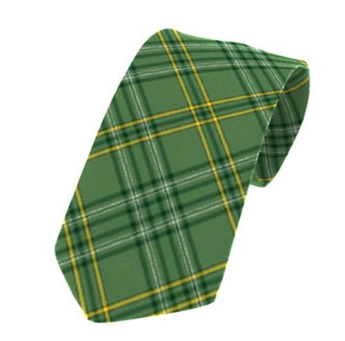 Image 1 of Wexford County Irish Tartan Straight Lightweight Wool Mens Neck Tie