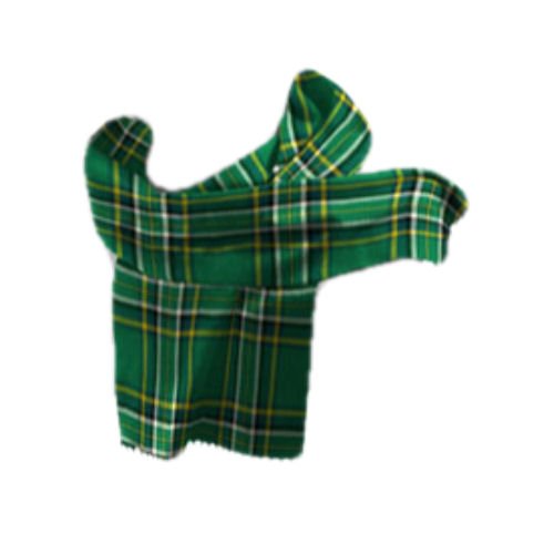 Image 1 of Ireland National Irish Tartan Lambswool Unisex Fringed Scarf