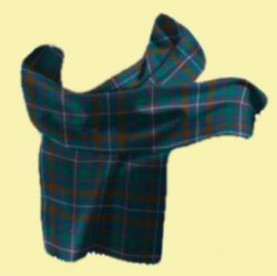 Kerry County Irish Tartan Lambswool Unisex Fringed Scarf