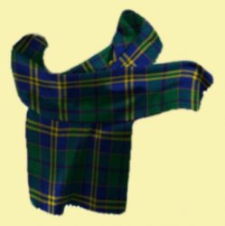 Kilkenny County Irish Tartan Lambswool Unisex Fringed Scarf