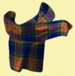 Longford County Irish Tartan Lambswool Unisex Fringed Scarf