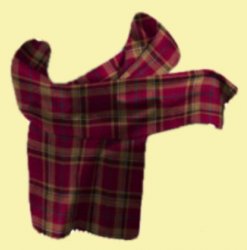 Tyrone County Irish Tartan Lambswool Unisex Fringed Scarf