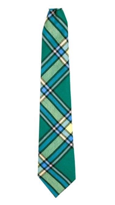 Image 3 of Alberta Canadian Tartan Lightweight Wool Straight Mens Neck Tie   