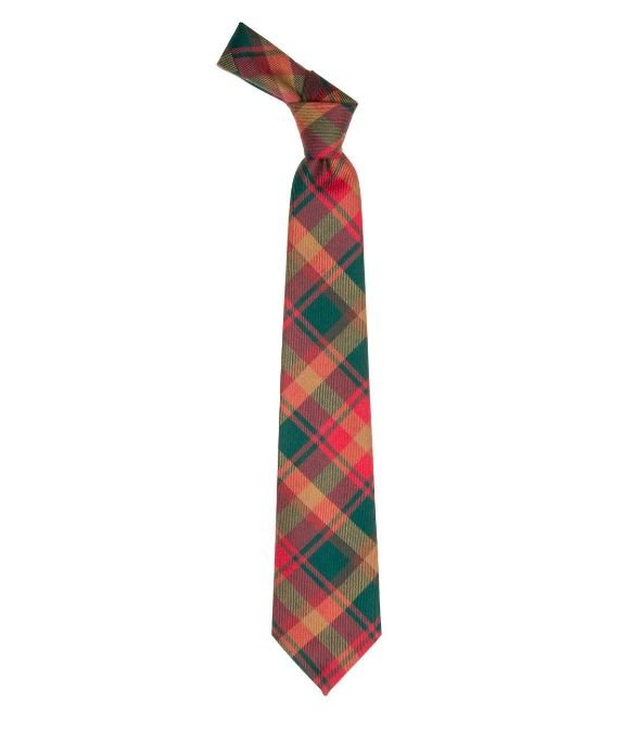 Image 1 of Maple Leaf Canadian Tartan Lightweight Wool Straight Mens Neck Tie