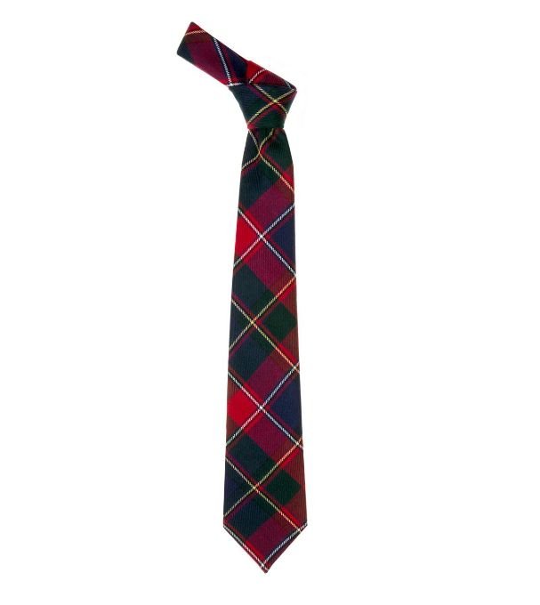 Image 1 of Quebec Canadian Tartan Lightweight Wool Straight Mens Neck Tie 