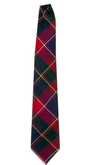 Image 3 of Quebec Canadian Tartan Lightweight Wool Straight Mens Neck Tie 