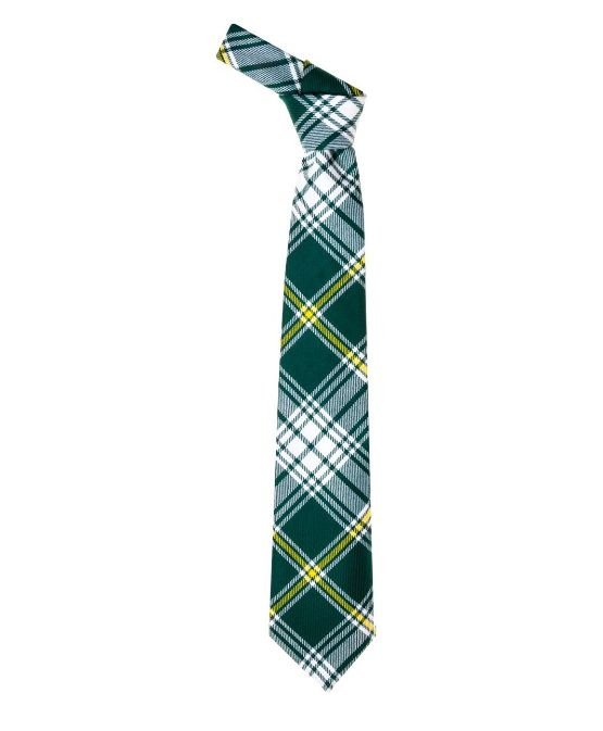 Image 1 of St Patrick Irish Tartan Lightweight Wool Straight Mens Neck Tie