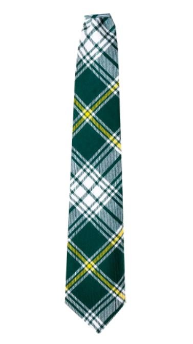 Image 3 of St Patrick Irish Tartan Lightweight Wool Straight Mens Neck Tie