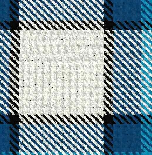 Image 3 of Blue Arisaid Hebridean Dalgliesh Dancing Tartan Wool Fabric 11oz Lightweight