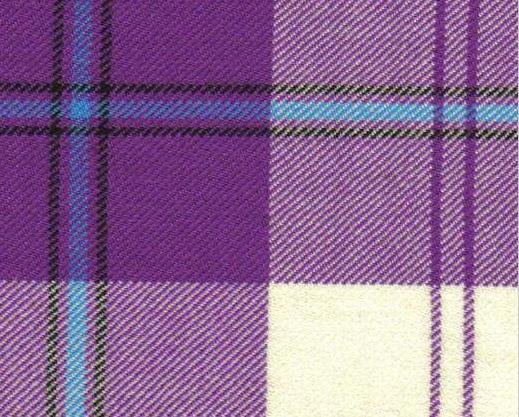 Image 4 of Cunningham Dress Purple Dalgliesh Dancing Tartan Wool Fabric 11oz Lightweight