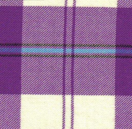 Image 5 of Cunningham Dress Purple Dalgliesh Dancing Tartan Wool Fabric 11oz Lightweight