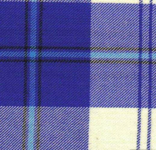 Image 5 of Cunningham Dress Blue Dalgliesh Dancing Tartan Wool Fabric 11oz Lightweight