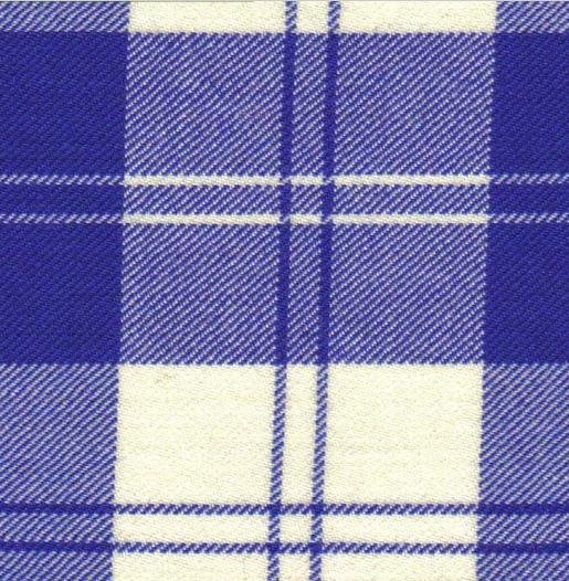 Image 4 of Erskine Dress Royal Blue Dalgliesh Dancing Tartan Wool Fabric 11oz Lightweight