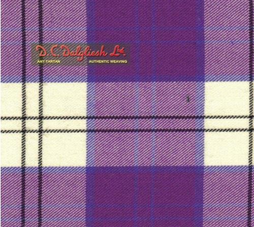 Image 1 of Lennox Dress Purple Dalgliesh Dancing Tartan Wool Fabric 11oz Lightweight