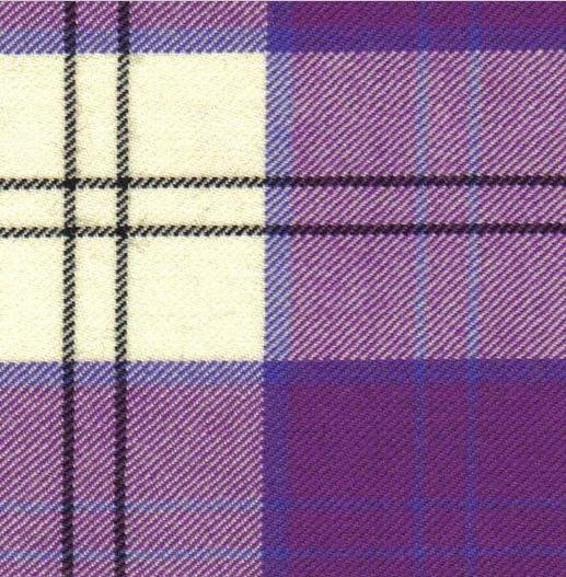 Image 2 of Lennox Dress Purple Dalgliesh Dancing Tartan Wool Fabric 11oz Lightweight