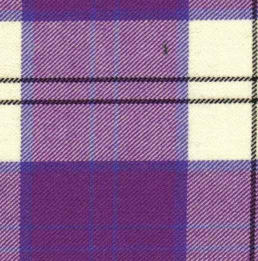 Image 3 of Lennox Dress Purple Dalgliesh Dancing Tartan Wool Fabric 11oz Lightweight