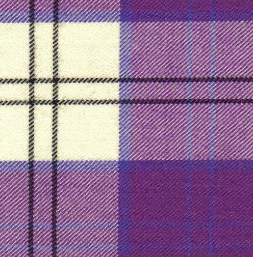 Image 4 of Lennox Dress Purple Dalgliesh Dancing Tartan Wool Fabric 11oz Lightweight