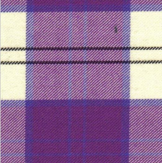 Image 5 of Lennox Dress Purple Dalgliesh Dancing Tartan Wool Fabric 11oz Lightweight