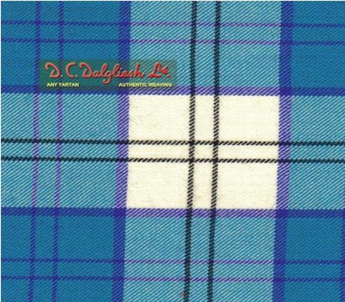 Image 1 of Lennox Dress Turquoise Dalgliesh Dancing Tartan Wool Fabric 11oz Lightweight