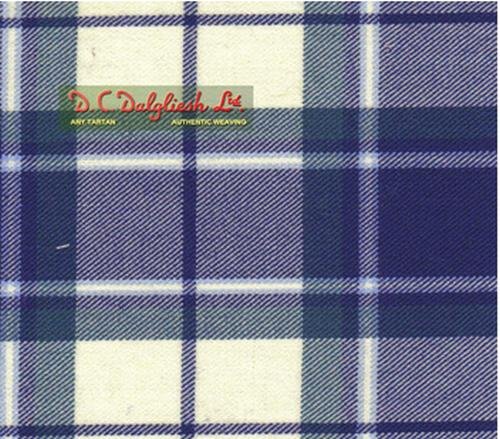 Image 1 of Longniddry Eildon Blue Dalgliesh Dancing Tartan Wool Fabric 11oz Lightweight