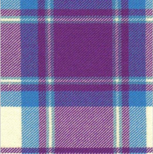 Image 3 of Longniddry Dress Purple Dalgliesh Dancing Tartan Wool Fabric 11oz Lightweight