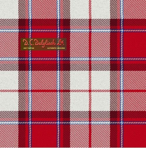 Image 1 of Longniddry Red Dalgliesh Dancing Tartan Wool Fabric 11oz Lightweight
