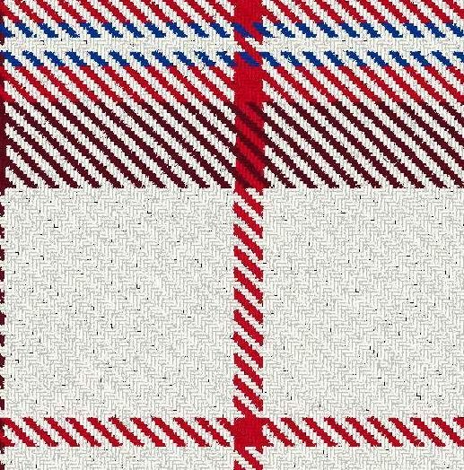 Image 3 of Longniddry Red Dalgliesh Dancing Tartan Wool Fabric 11oz Lightweight