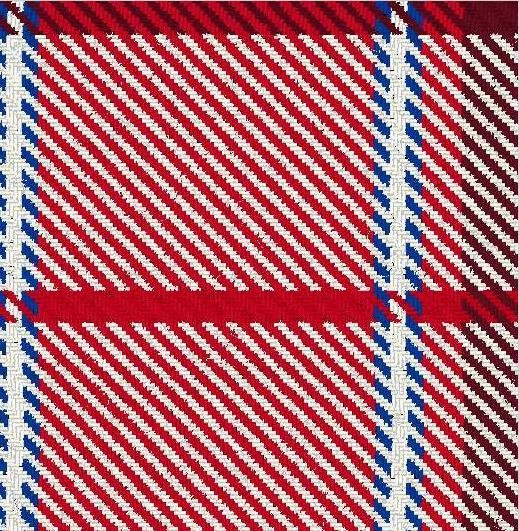 Image 4 of Longniddry Red Dalgliesh Dancing Tartan Wool Fabric 11oz Lightweight