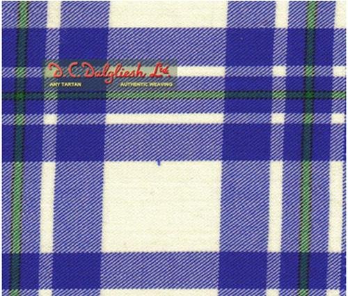 Image 1 of MacGregor Dress Blue Dalgliesh Dancing Tartan Wool Fabric 11oz Lightweight