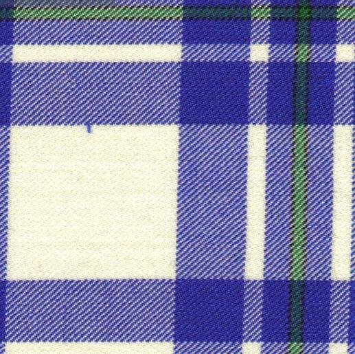 Image 5 of MacGregor Dress Blue Dalgliesh Dancing Tartan Wool Fabric 11oz Lightweight
