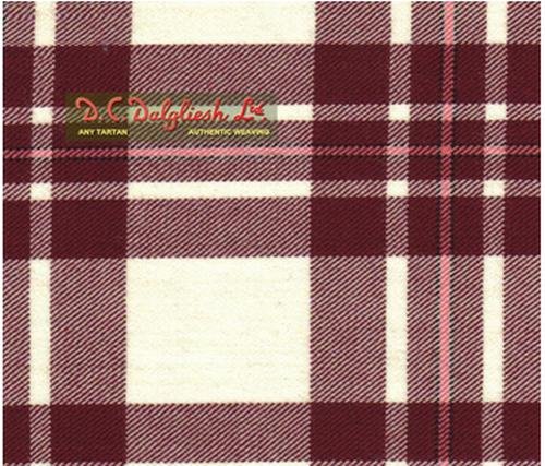 Image 1 of MacGregor Dress Burgundy Dalgliesh Dancing Tartan Wool Fabric 11oz Lightweight