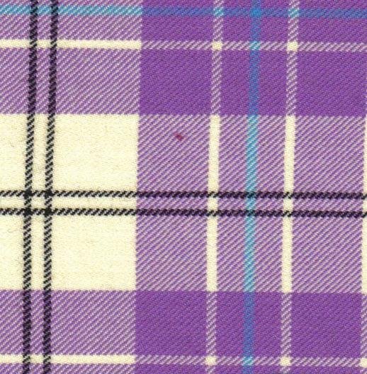 Image 4 of MacPherson Dress Purple Dalgliesh Dancing Tartan Wool Fabric 11oz Lightweight