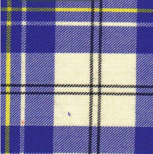 Image 2 of MacPherson Dress Blue Dalgliesh Dancing Tartan Wool Fabric 11oz Lightweight