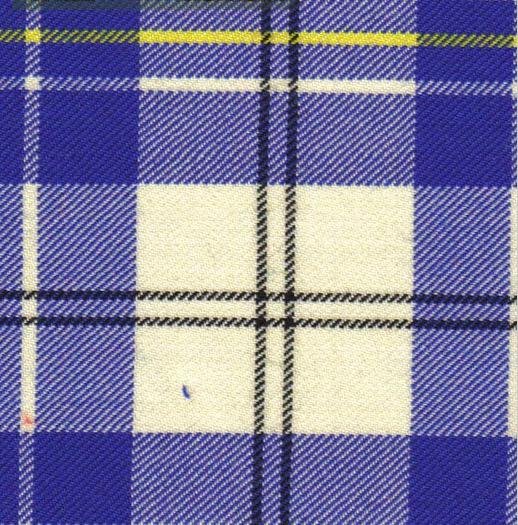 Image 4 of MacPherson Dress Blue Dalgliesh Dancing Tartan Wool Fabric 11oz Lightweight