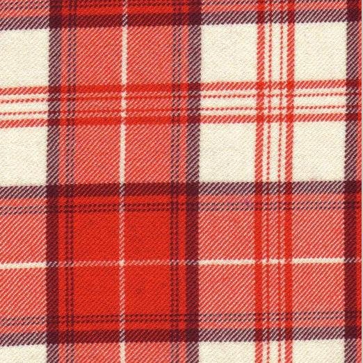 Image 4 of Menzies Red Dalgliesh Dancing Tartan Wool Fabric 11oz Lightweight
