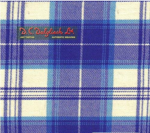 Image 1 of Menzies Dress Royal Blue Dalgliesh Dancing Tartan Wool Fabric 11oz Lightweight