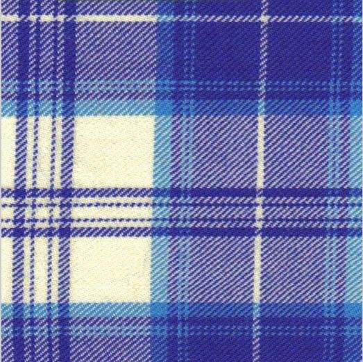 Image 2 of Menzies Dress Royal Blue Dalgliesh Dancing Tartan Wool Fabric 11oz Lightweight