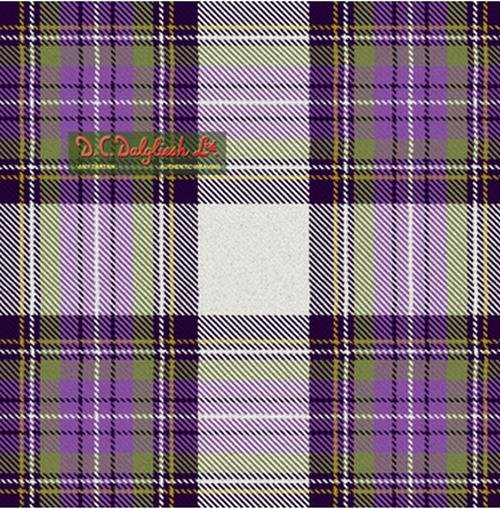 Image 1 of Stewart Dress Purple Dalgliesh Dancing Tartan Wool Fabric 11oz Lightweight