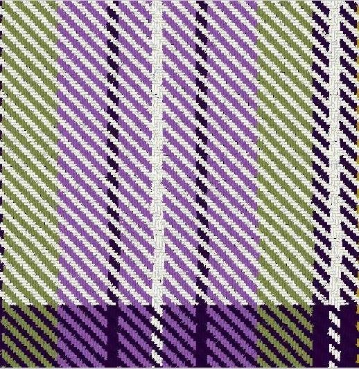 Image 2 of Stewart Dress Purple Dalgliesh Dancing Tartan Wool Fabric 11oz Lightweight