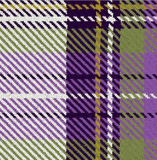Image 5 of Stewart Dress Purple Dalgliesh Dancing Tartan Wool Fabric 11oz Lightweight