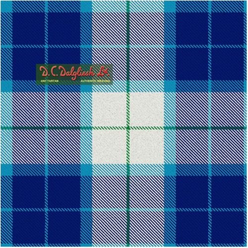 Image 1 of Wallace Dress Blue Dalgliesh Dancing Tartan Wool Fabric 11oz Lightweight