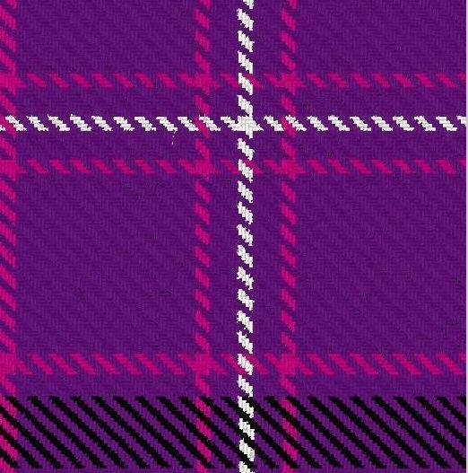 Image 3 of Yarrow Dress Purple Dalgliesh Dancing Tartan Wool Fabric 11oz Lightweight