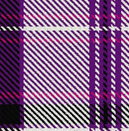 Image 4 of Yarrow Dress Purple Dalgliesh Dancing Tartan Wool Fabric 11oz Lightweight