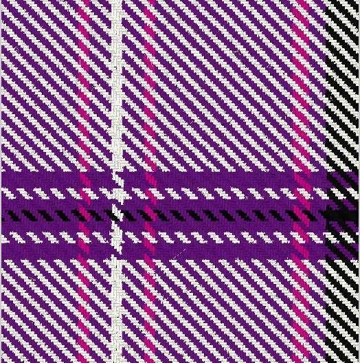 Image 5 of Yarrow Dress Purple Dalgliesh Dancing Tartan Wool Fabric 11oz Lightweight