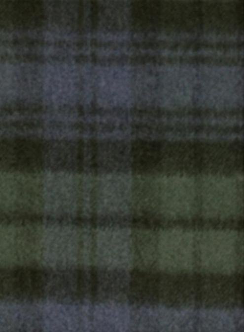 Image 2 of Black Watch Modern Tartan Cashmere Fringed Scarf