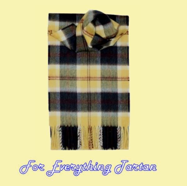 Image 0 of Bannockbane Honey Tartan Cashmere Fringed Scarf