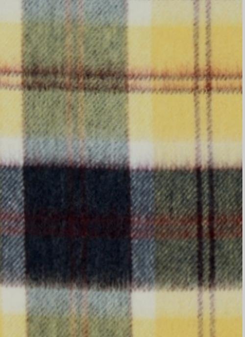 Image 2 of Bannockbane Honey Tartan Cashmere Fringed Scarf