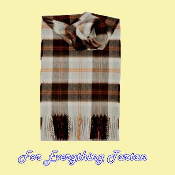 Image 0 of Bannockbane Grey Tartan Cashmere Fringed Scarf