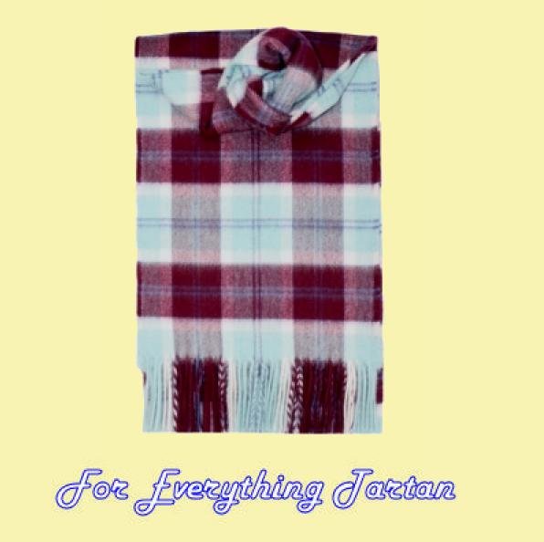 Image 0 of Bannockbane Duckegg Tartan Cashmere Fringed Scarf